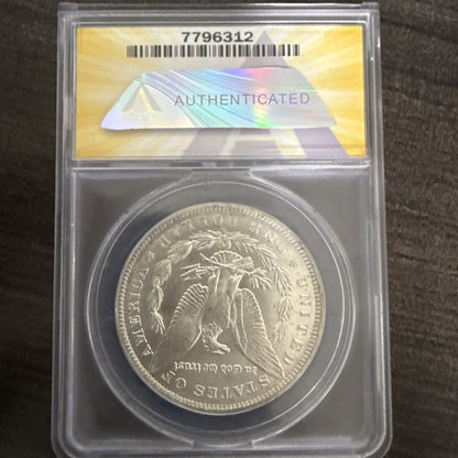 1884 O Morgan Dollar MS 62 ANACS Silver Uncirculated - toyscardscomics