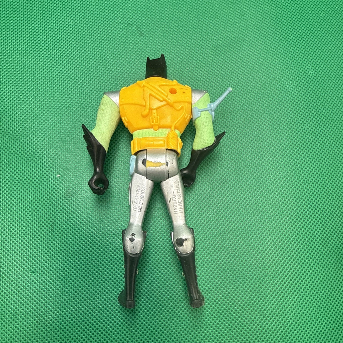 Batman 1999 Hasbro Dc Comics Batman 5" posable figure GREEN Yellow RARE!