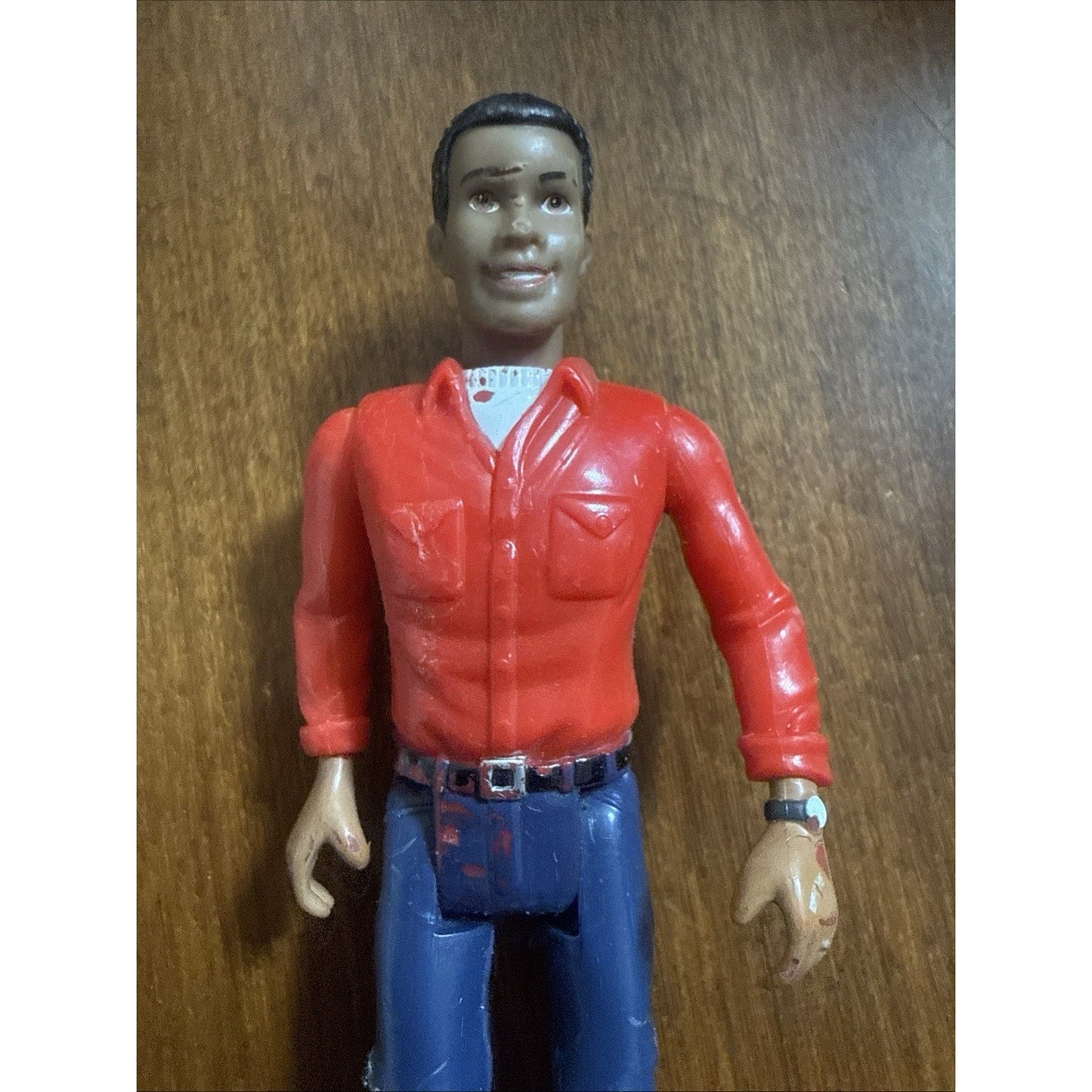 Fisher Price Loving Family Dollhouse African American Dad Man Red Shirt 2002