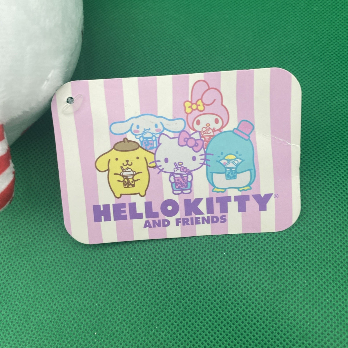Hello Kitty & Friends 9” Apple Boba Tea Plush 2024 Fiesta Toys Sanrio With Tag