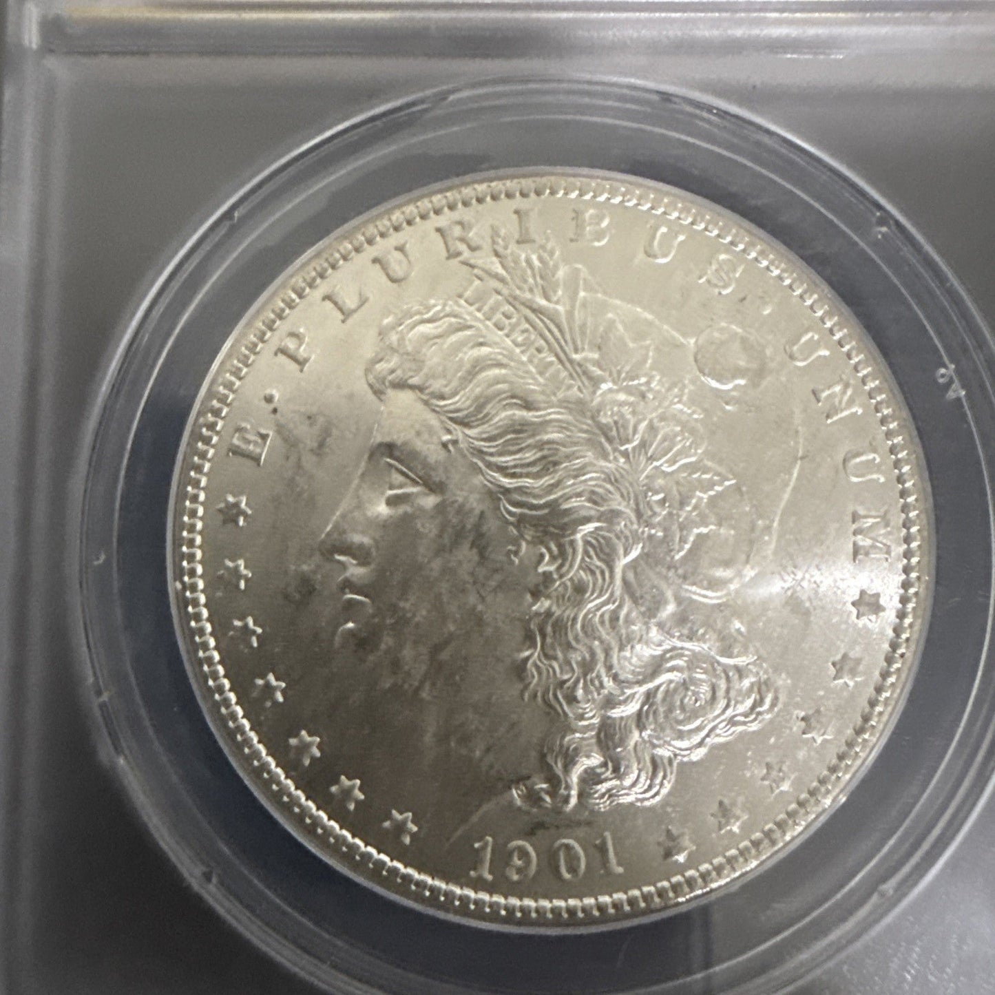 1901 - O Morgan Dollar : ANACS MS62 - toyscardscomics