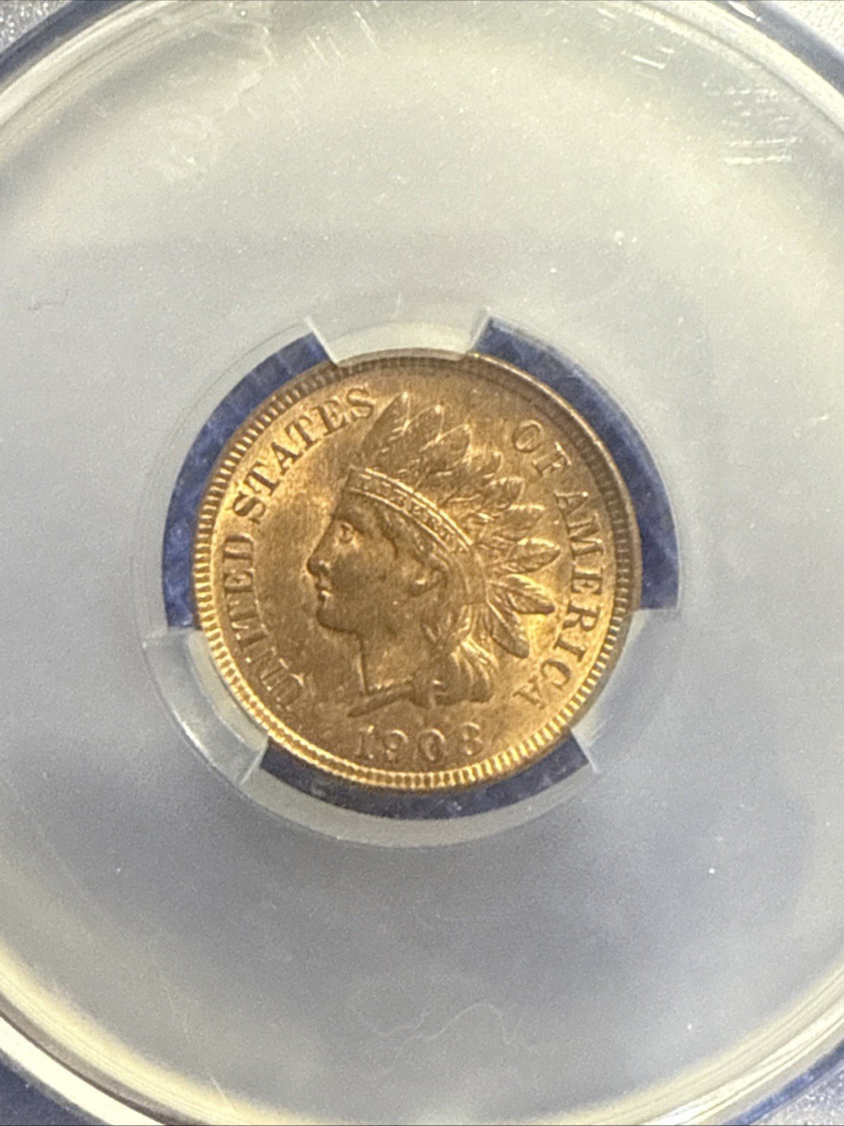 1908 1C PCGS/CAC MS64RB (OGH) - Indian Cent - Old Green Label Holder - toyscardscomics