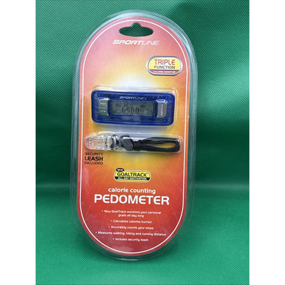 Sportline Calorie Counting Pedometer Model SB4204BL New In Package