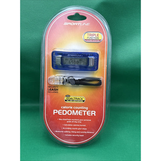 Sportline Calorie Counting Pedometer Model SB4204BL New In Package