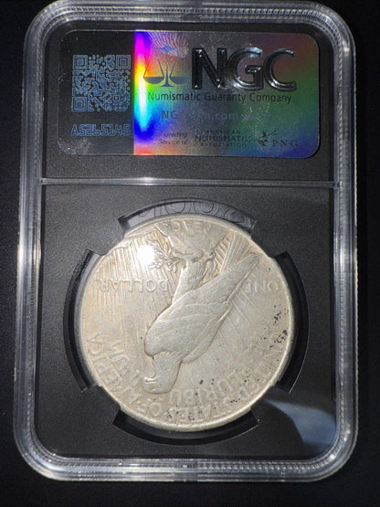 1934 S Peace Silver Dollar XF45 Key Date Peace Vault box NGC - toyscardscomics