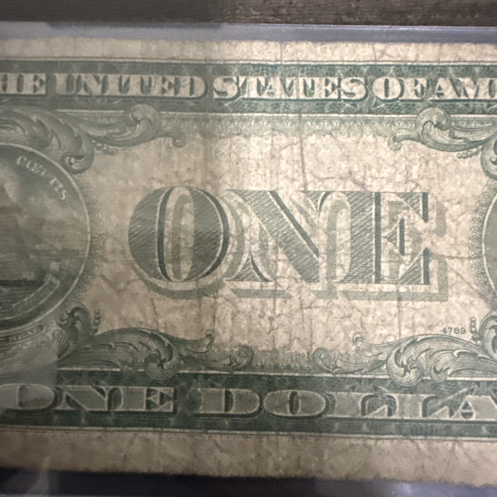 1935 D Blue Seal US $1 Bill - toyscardscomics