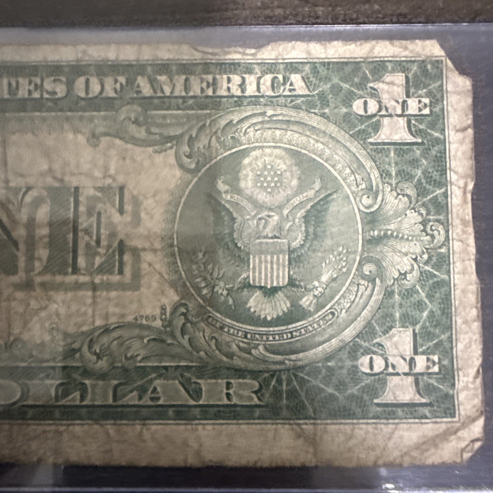 1935 D Blue Seal US $1 Bill - toyscardscomics