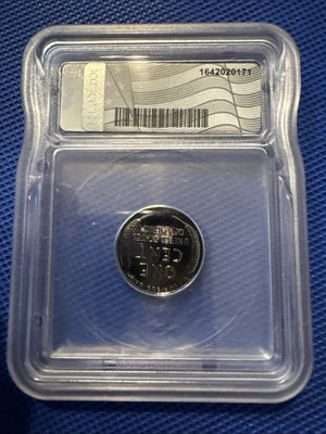 1943 ICG GENUINE STEEL LINCOLN PENNY BLACK RUTHENIUM 1 Of 10,000