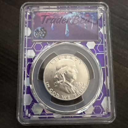 1963 - D 50C PCGS MS - 63 FRANKLIN - toyscardscomics