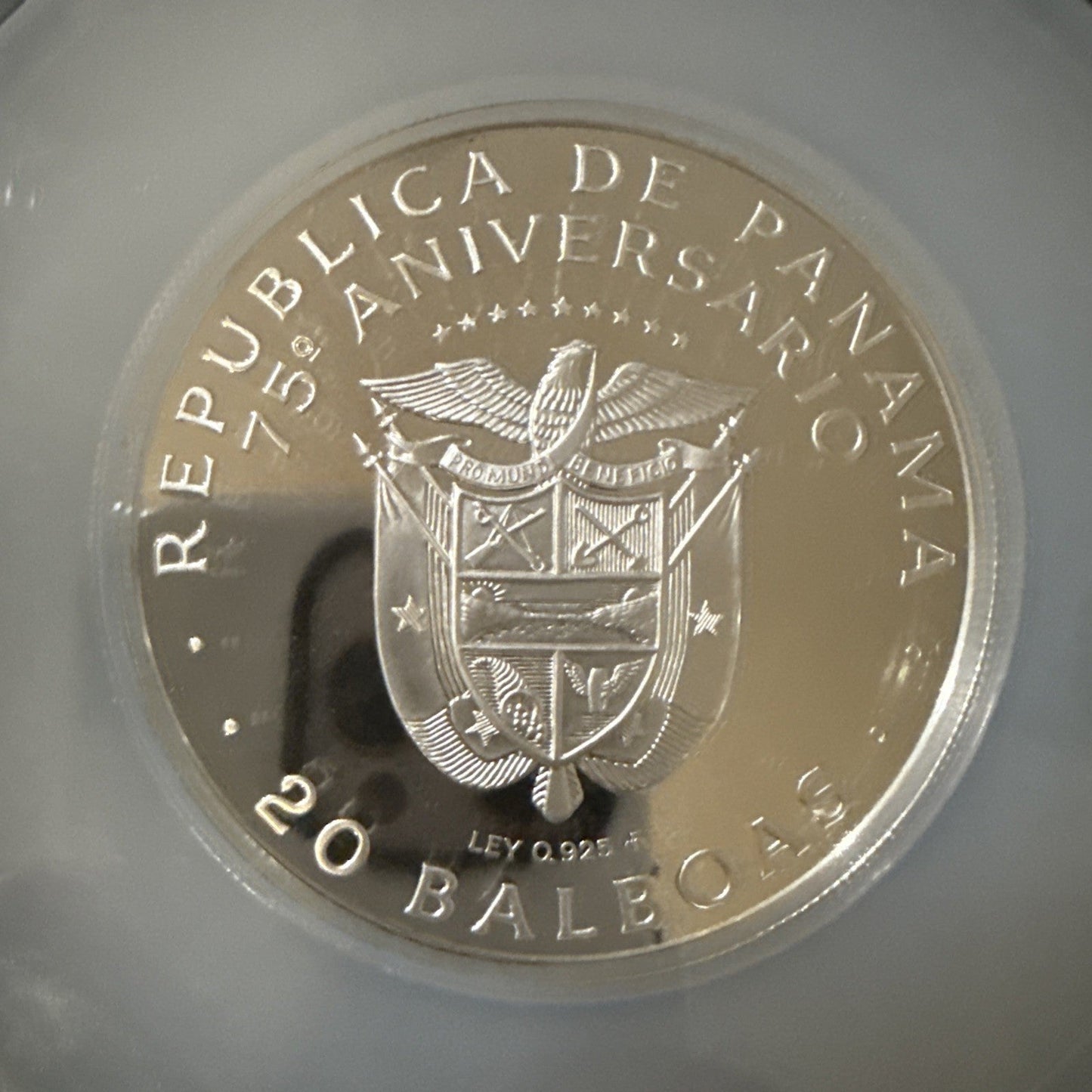 1978FM PANAMA INDEPENDENCE 75TH ANN. SILVER S20B - NGC PF69 ULTRA CAMEO - toyscardscomics