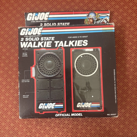 1983 G I Joe Official Model Solid State Two Walkie Talkies - toyscardscomics