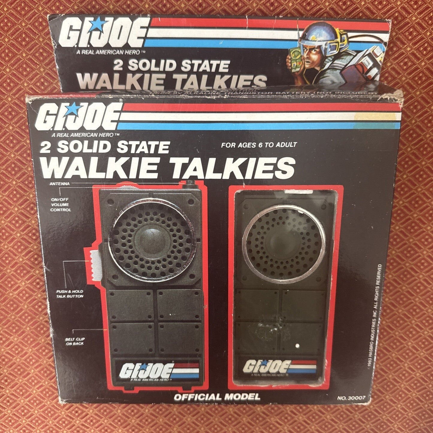 1983 G I Joe Official Model Solid State Two Walkie Talkies - toyscardscomics