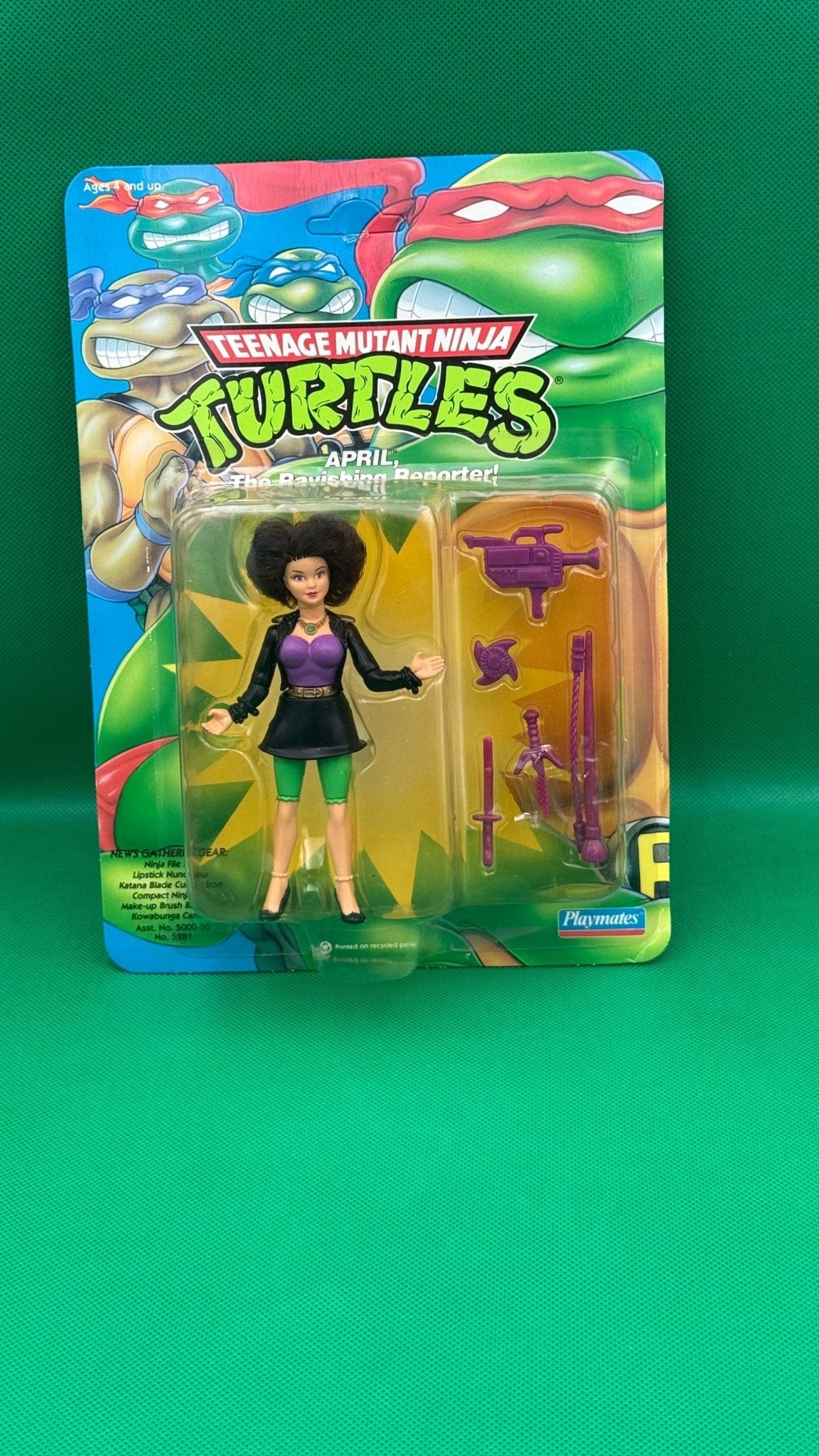 1984 Teenage Mutant Ninja Turtles April Ravishing Reporter - toyscardscomics