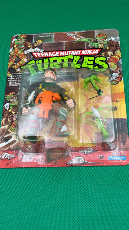 1986 Teenage Mutant Ninja Turtles Figure Rat King - toyscardscomics