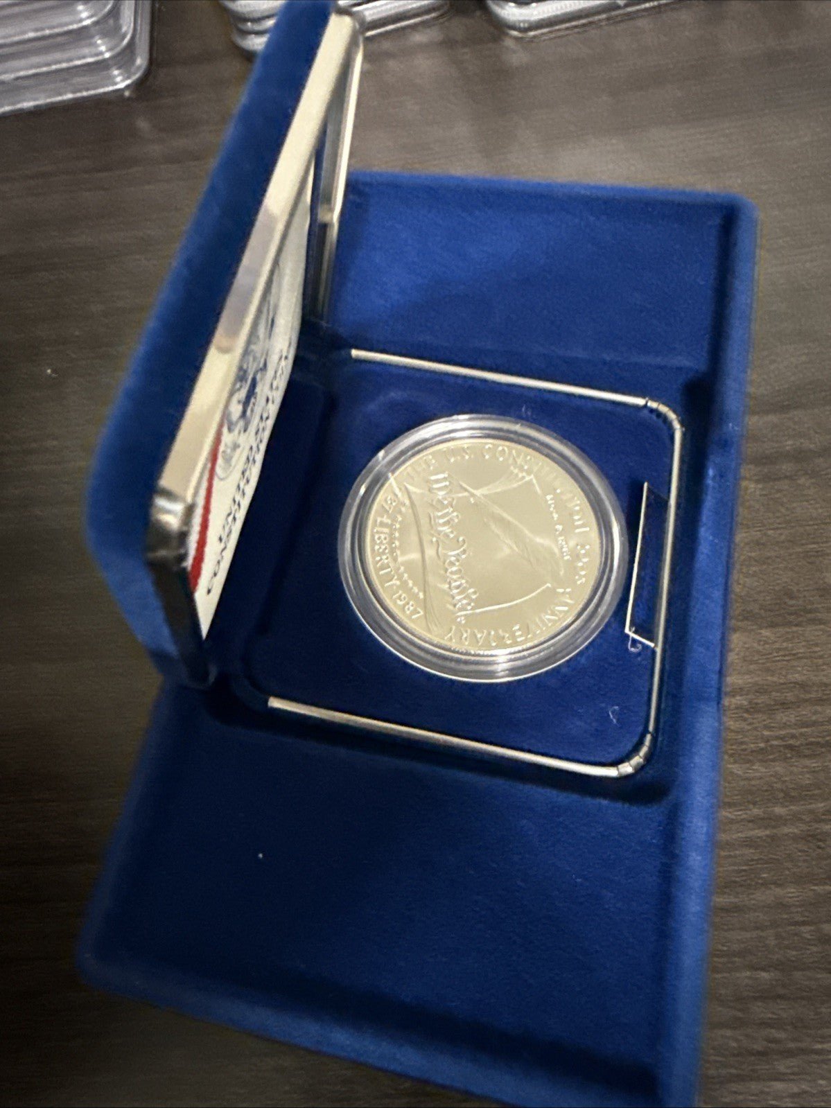 1987 - S U.S. Mint United States Constitution Silver Dollar Proof Coin OGP & COA - toyscardscomics