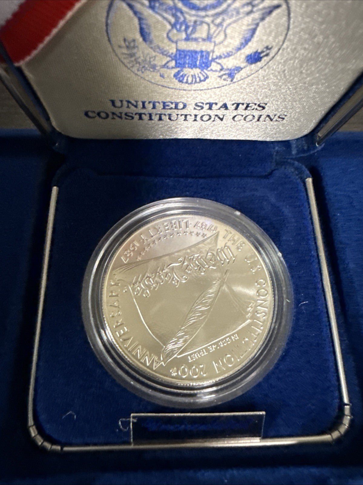 1987 - S U.S. Mint United States Constitution Silver Dollar Proof Coin OGP & COA - toyscardscomics