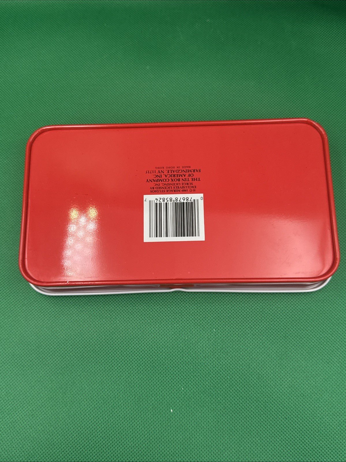 1989 Teenage Mutant Ninja Turtle Metal Pencil / Card Box - toyscardscomics