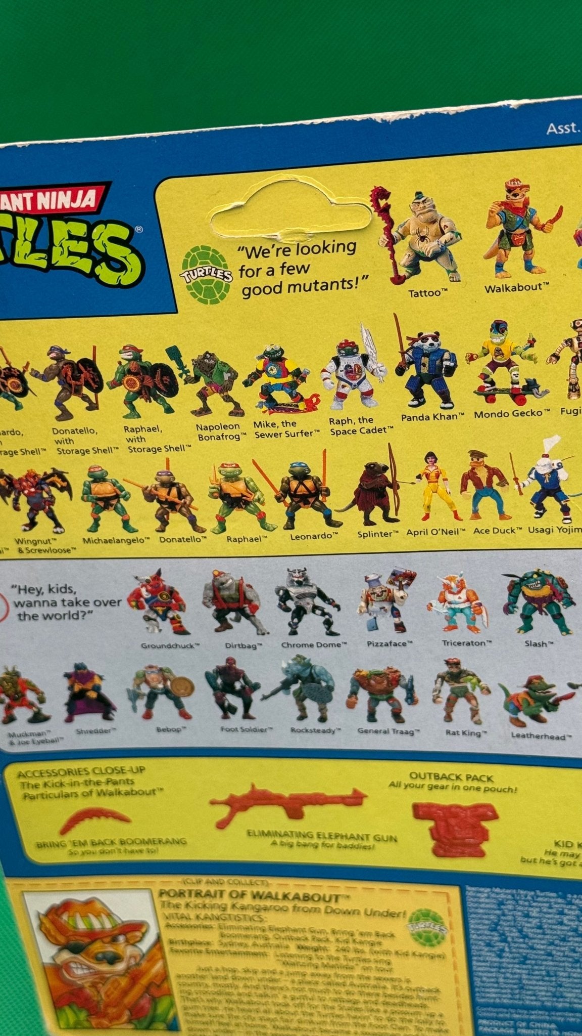 1990 Teenage Mutant Ninja Turtles Walkabout - toyscardscomics