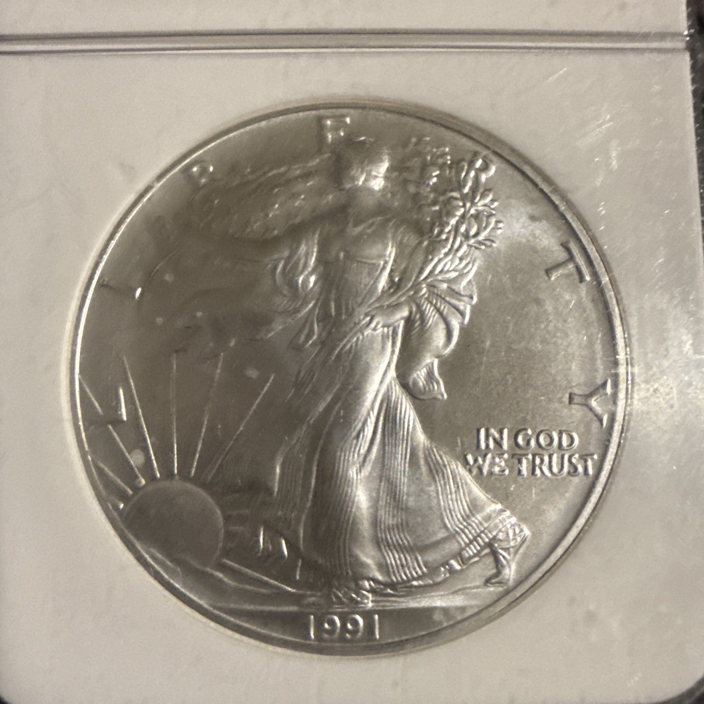 1991 American Silver Eagle NGC MS69 Brown Label - toyscardscomics