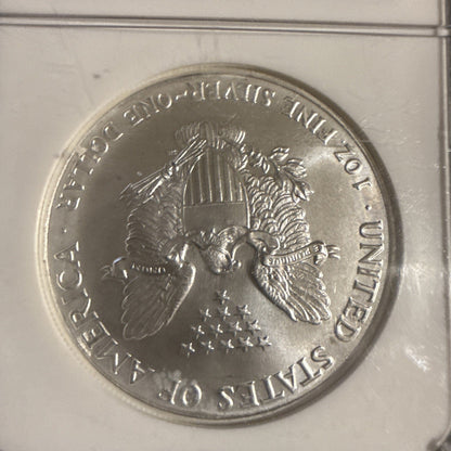 1991 American Silver Eagle NGC MS69 Brown Label - toyscardscomics