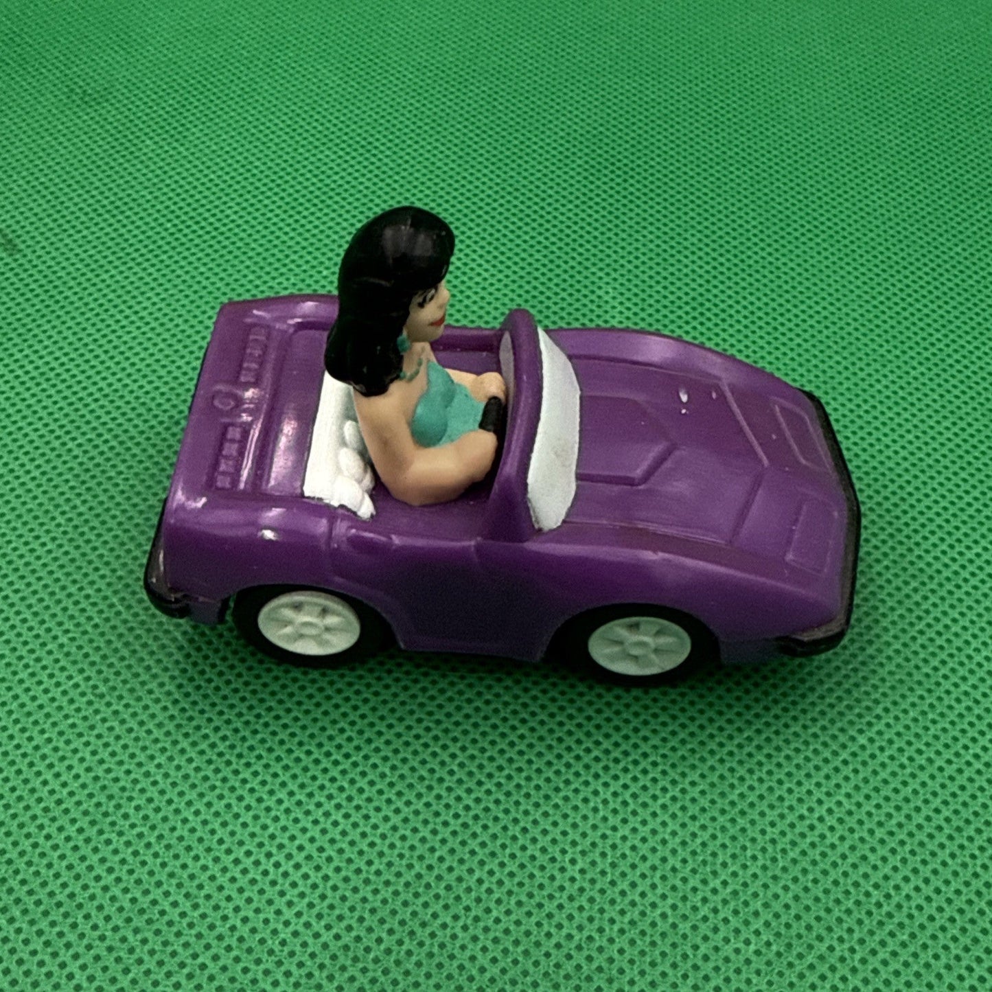 1991 Burger King Kids Club Meal Toy Archie Comics Veronica in A Purple Car - toyscardscomics