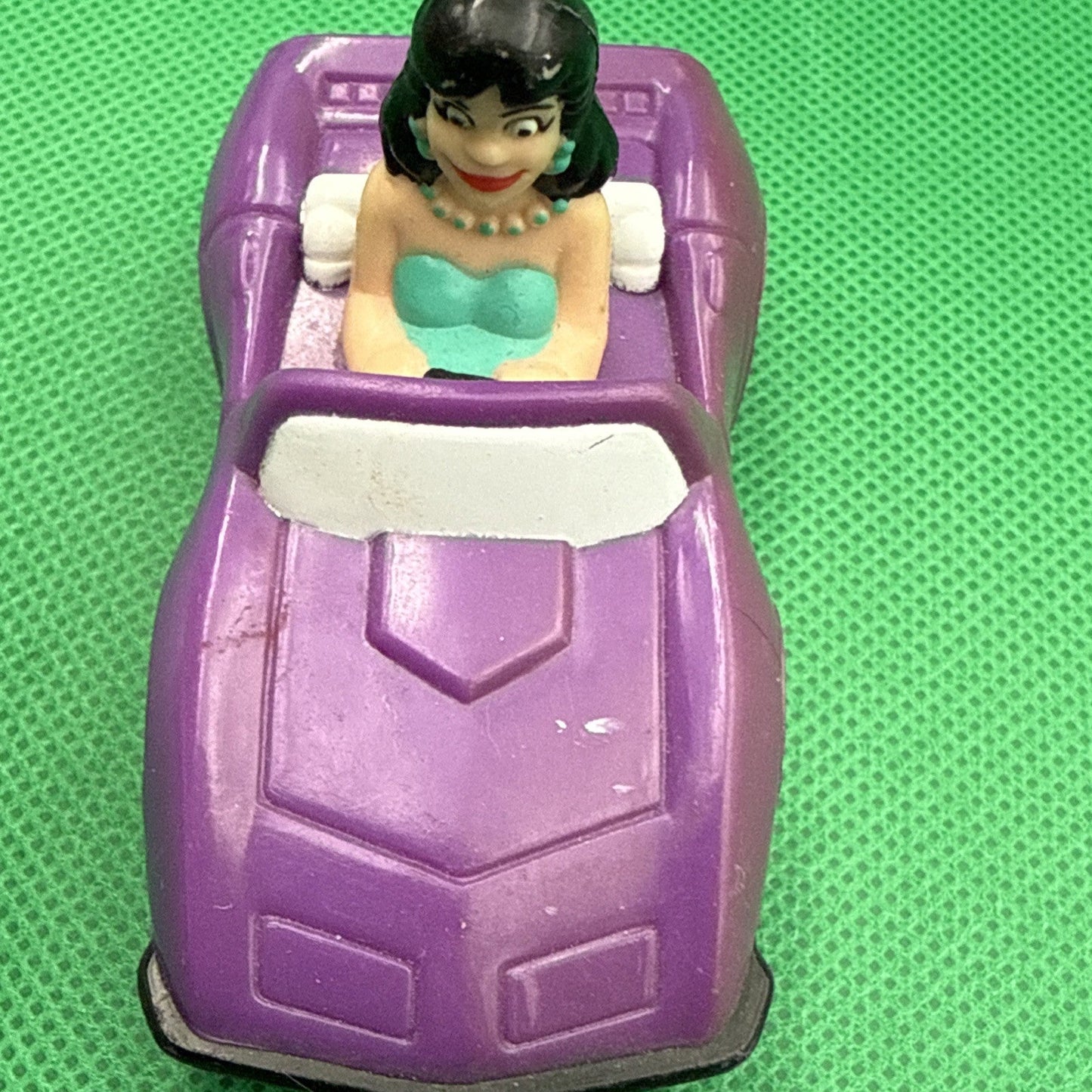1991 Burger King Kids Club Meal Toy Archie Comics Veronica in A Purple Car - toyscardscomics