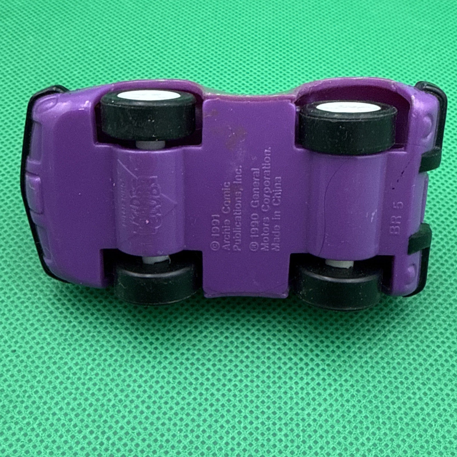 1991 Burger King Kids Club Meal Toy Archie Comics Veronica in A Purple Car - toyscardscomics