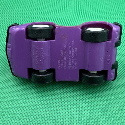 1991 Burger King Kids Club Meal Toy Archie Comics Veronica in A Purple Car - toyscardscomics