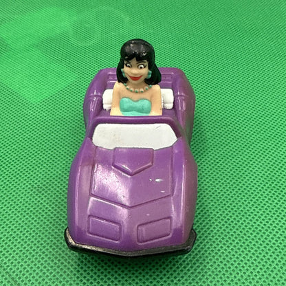 1991 Burger King Kids Club Meal Toy Archie Comics Veronica in A Purple Car - toyscardscomics