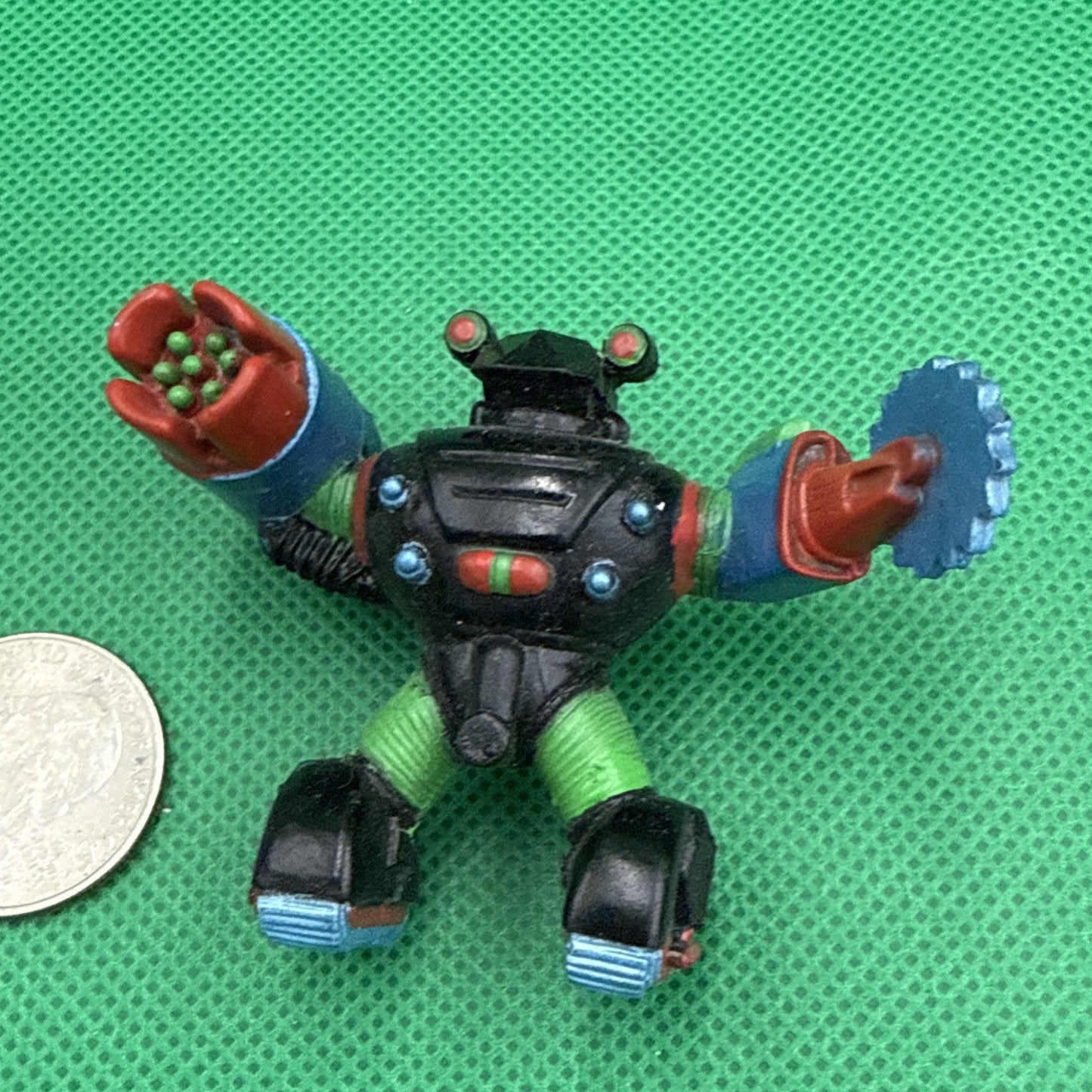 1991 Galoob L.G.T.I. Trash Bag Bunch TRASHBLASTER 2" PVC Mini Figure - toyscardscomics