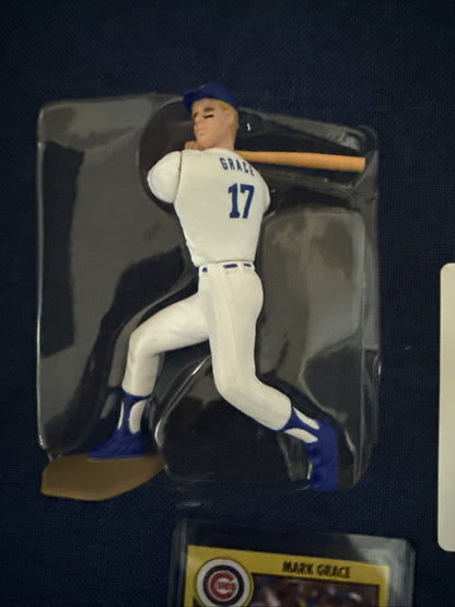 1991 KENNER MLB STARTING LINEUP SLU MARK GRACE CHICAGO CUBS FIGURE, & CARD - toyscardscomics