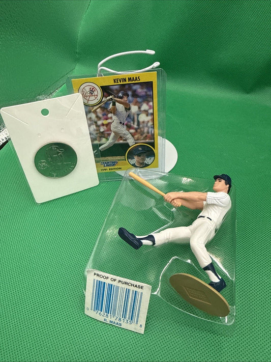 1991 KEVIN MAAS New York NY Yankees Rookie Starting Lineup + coin (Damaged Card) - toyscardscomics