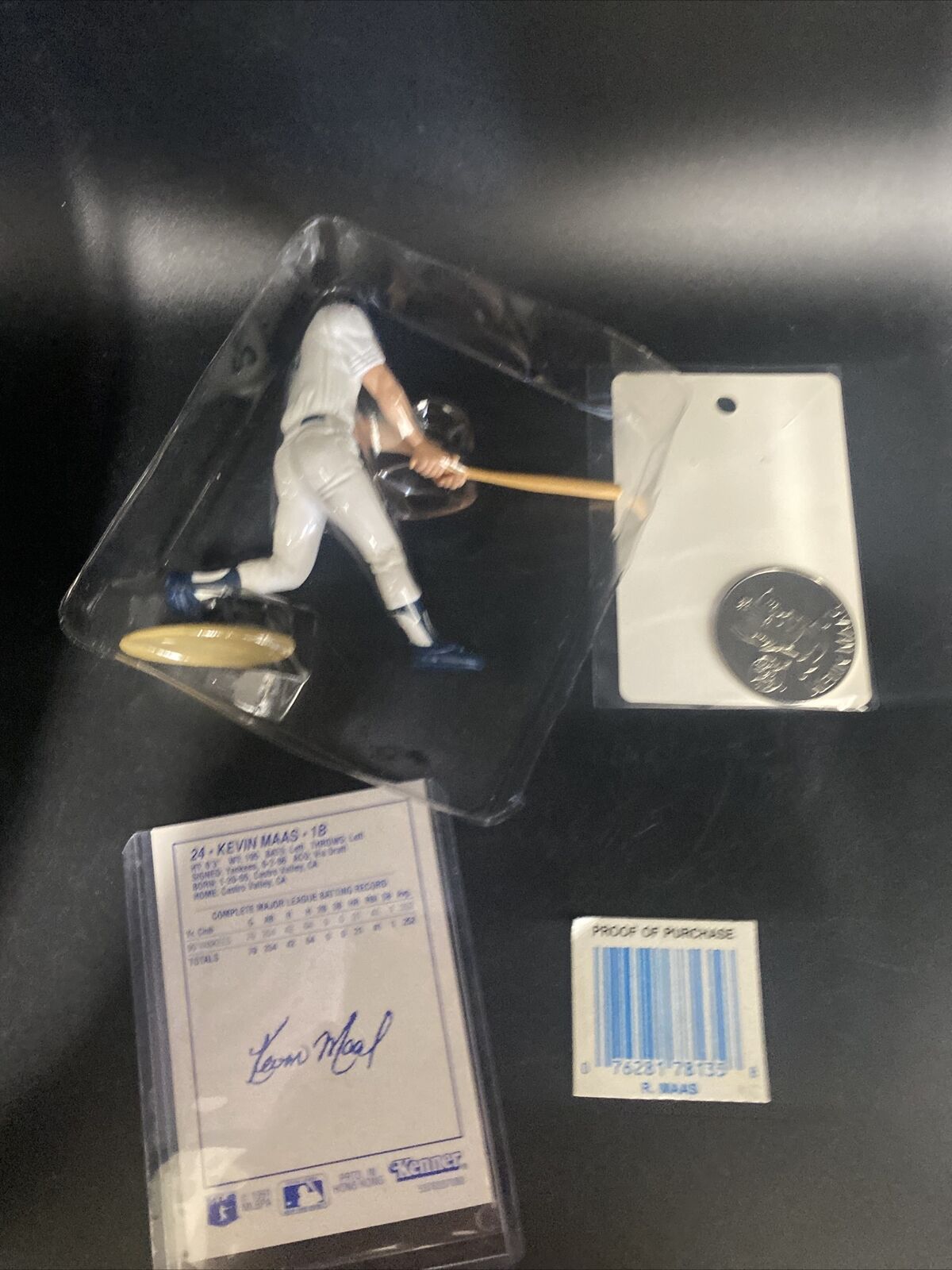 1991 KEVIN MAAS New York NY Yankees Rookie Starting Lineup Coin SLU MLB - toyscardscomics