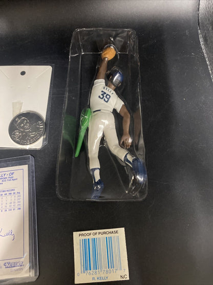 1991 starting lineup roberto kelly Figure New York Yankees With Card And Coin - toyscardscomics