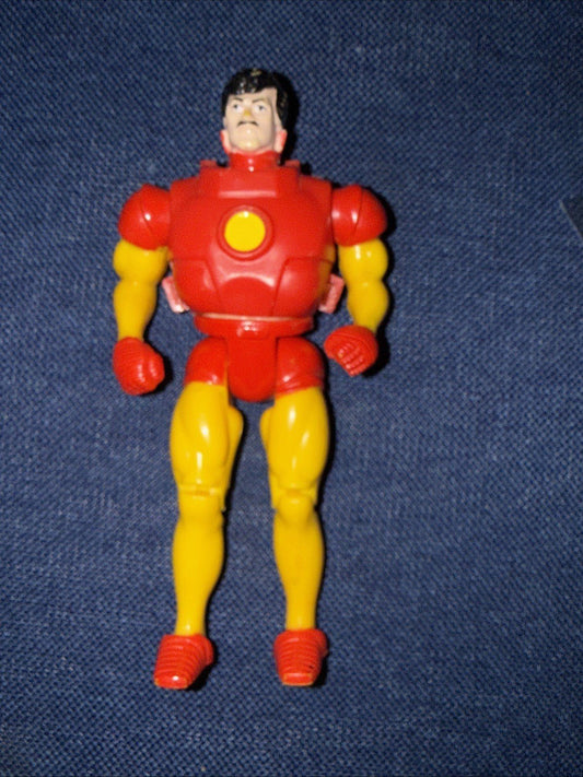 1991 Toy Biz Marvel Super Heroes Iron Man Loose Action Figure - toyscardscomics