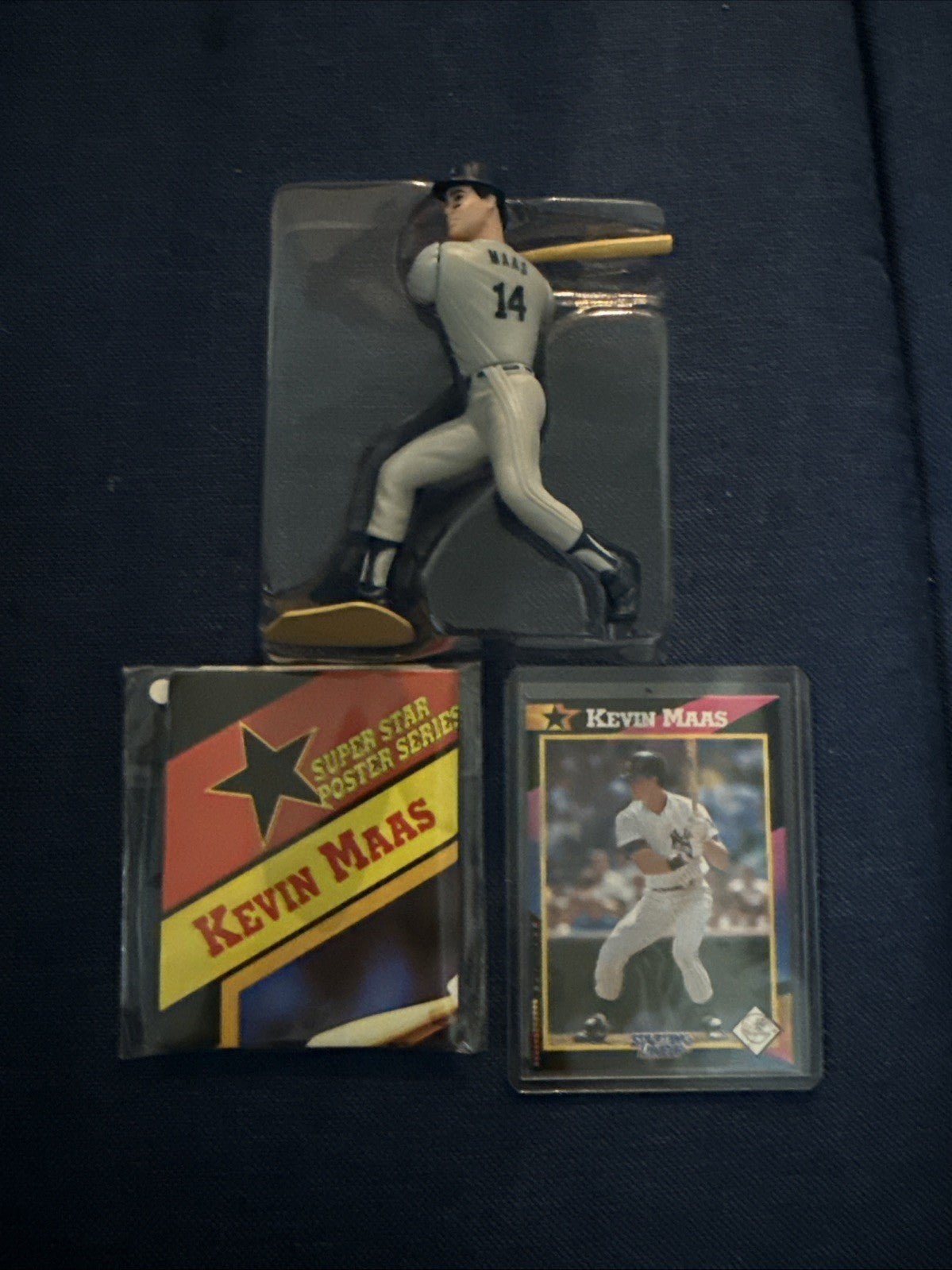 1992 Kenner Starting Lineup - Kevin Maas - New York Yankees - Special Edition - toyscardscomics