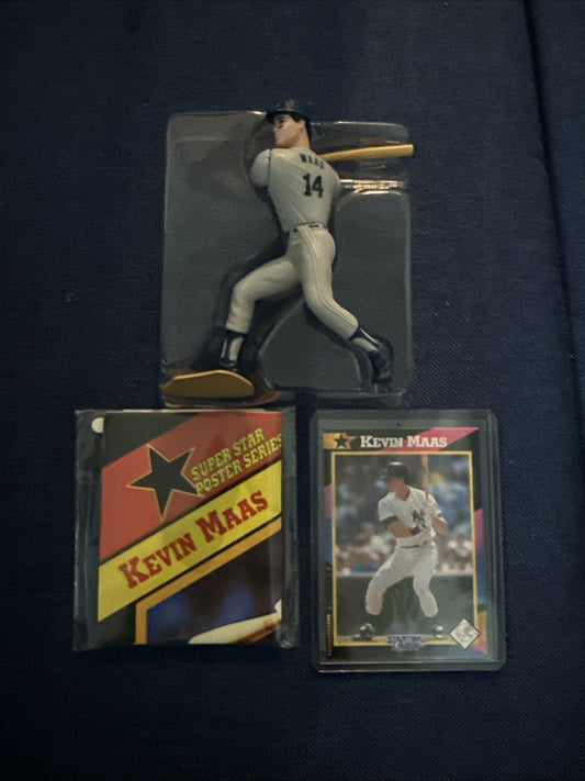 1992 Kenner Starting Lineup - Kevin Maas - New York Yankees - Special Edition - toyscardscomics