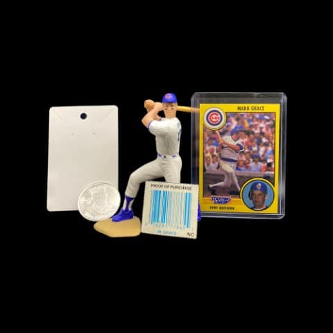 1992 KENNER STARTING LINEUP MLB MARK GRACE CUBS r17 - toyscardscomics