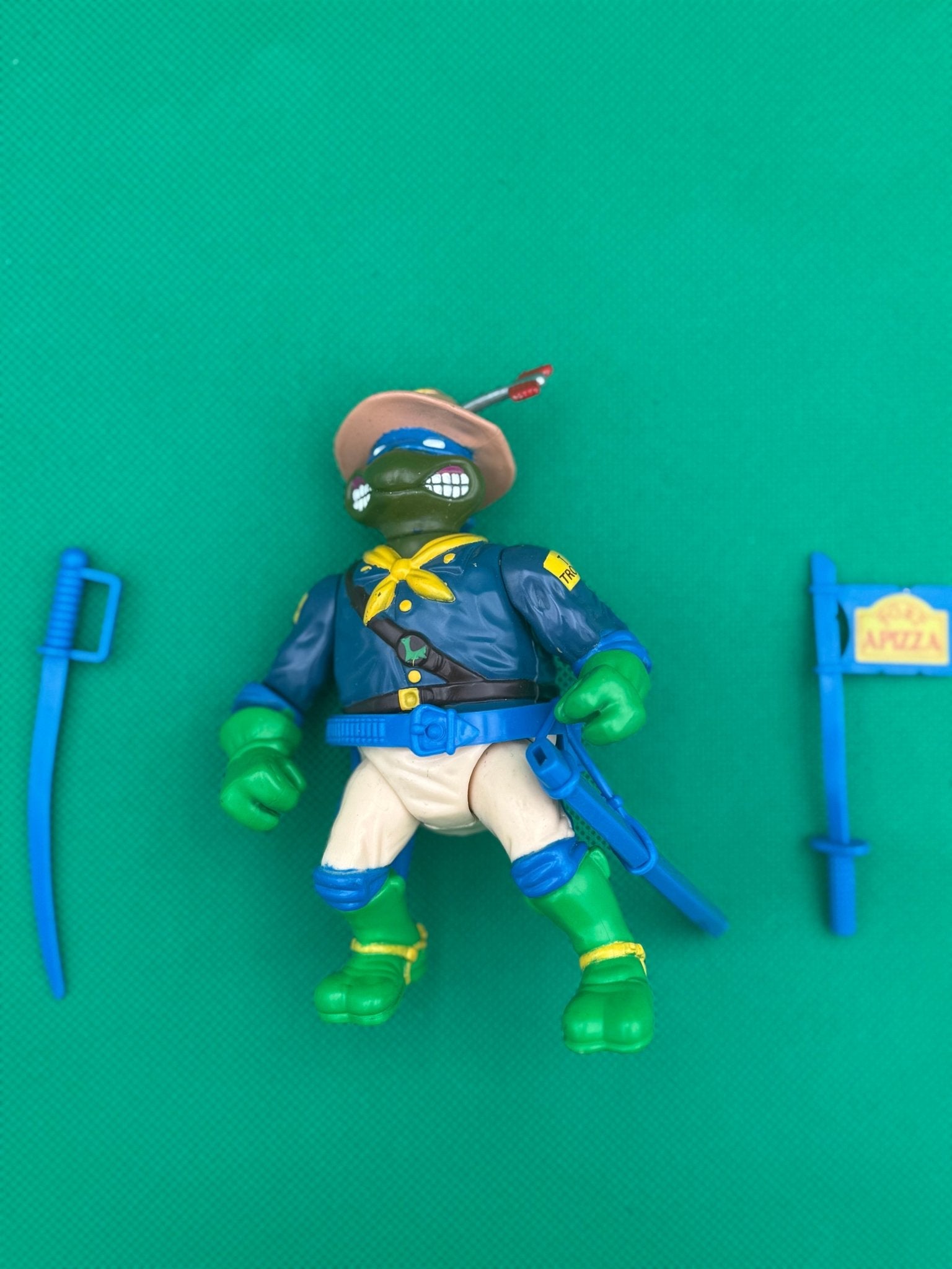1992 Playmates TMNT Teenage Mutant Ninja Turtles Kookie Kavalry Leo Leonardo - toyscardscomics