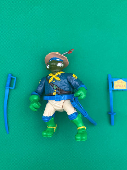1992 Playmates TMNT Teenage Mutant Ninja Turtles Kookie Kavalry Leo Leonardo - toyscardscomics