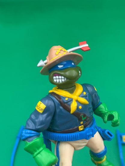 1992 Playmates TMNT Teenage Mutant Ninja Turtles Kookie Kavalry Leo Leonardo - toyscardscomics