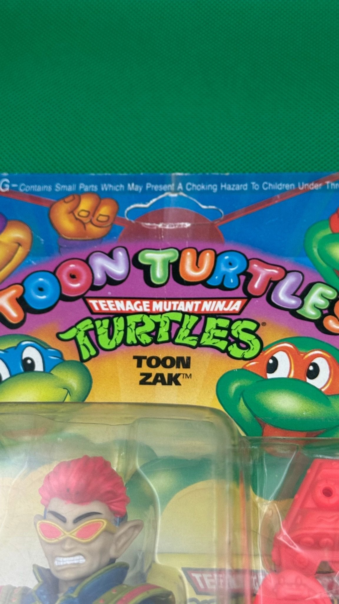 1992 Playmates TMNT Toon Turtles Toon Zak - toyscardscomics