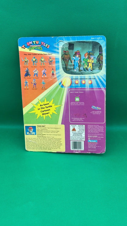 1992 Playmates TMNT Toon Turtles Toon Zak - toyscardscomics