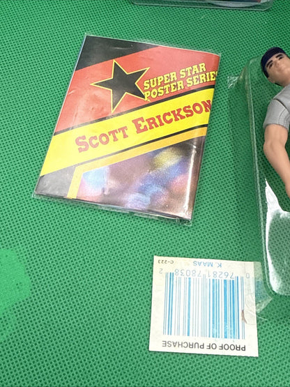 1992 Starting Lineup Scott Erickson Minnesota Twins Action Figure Card & Poster - toyscardscomics