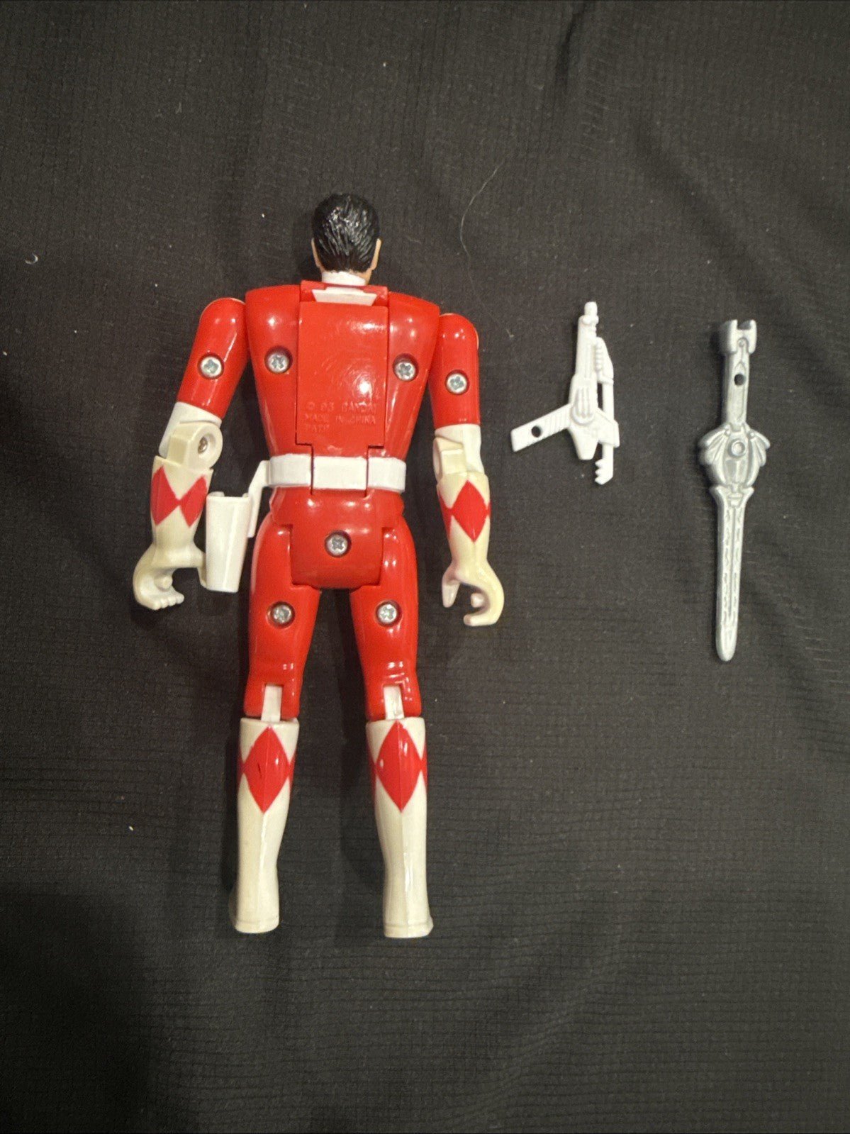 1993 Bandai Mighty Morphin Power Rangers Flip Head RED RANGER 5" Action Figure - toyscardscomics