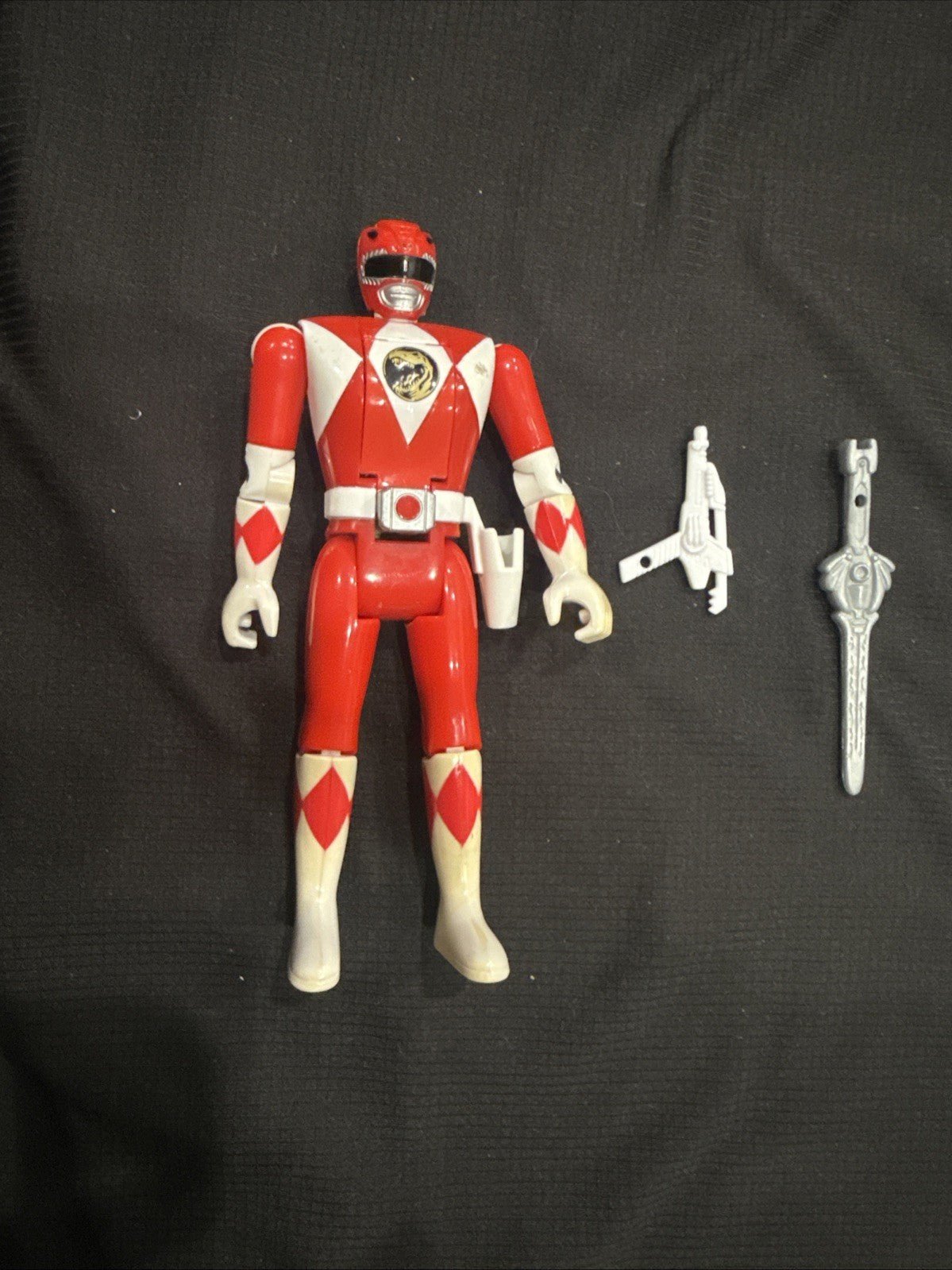 1993 Bandai Mighty Morphin Power Rangers Flip Head RED RANGER 5" Action Figure - toyscardscomics