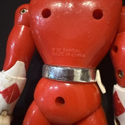 1993 Bandai Power Rangers Red Ranger 8" Action Figure - toyscardscomics