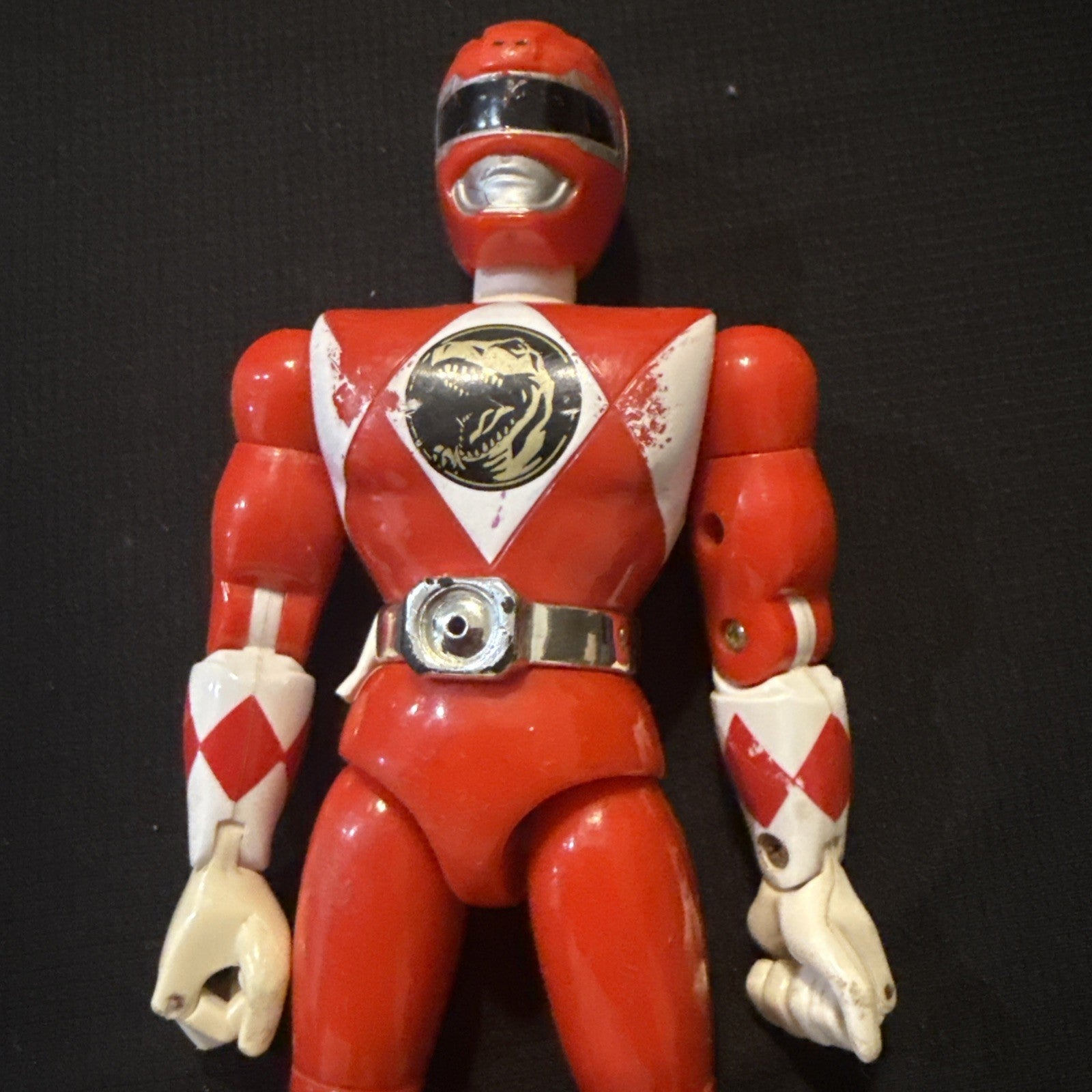 1993 Bandai Power Rangers Red Ranger 8" Action Figure - toyscardscomics