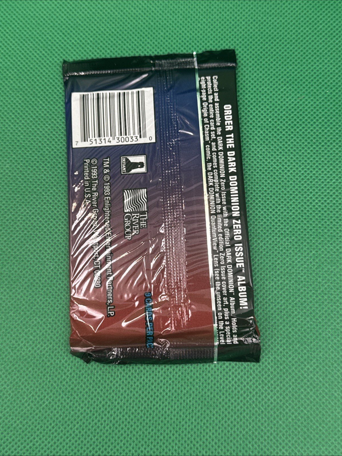 1993 Dark Dominion Zero Issue Trading Card Pack - toyscardscomics