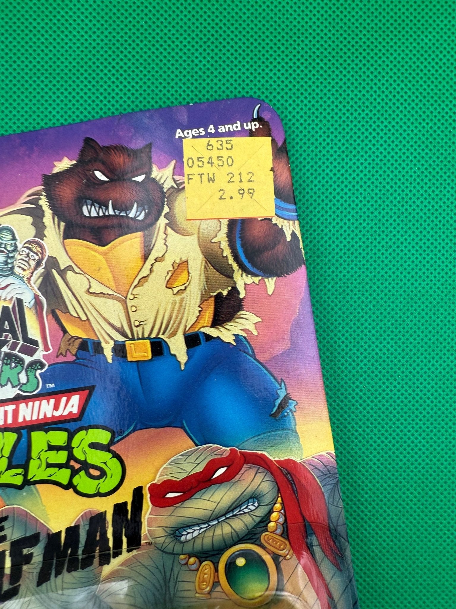 1993 Playmates TMNT Universal Monsters Leo as the Wolfman - toyscardscomics